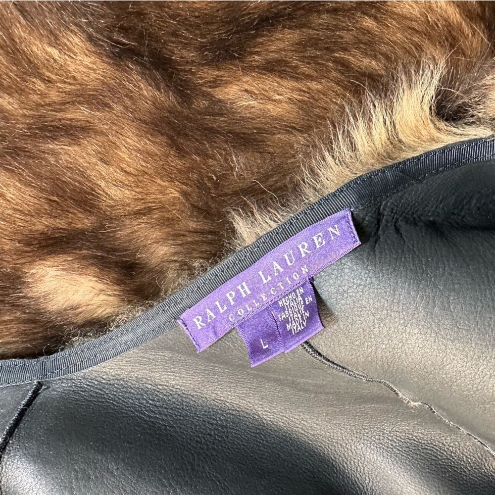 Ralph Lauren Collection * 2010 Sable Brown Lamb Shearling Gilet Silvie Vest - Picture 3 of 17